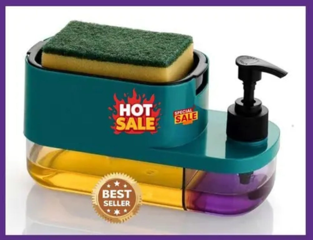 3-in-1 Soap Dispenser with Sponge Holder